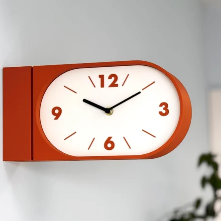 Настенные двусторонние часы, терракотовые